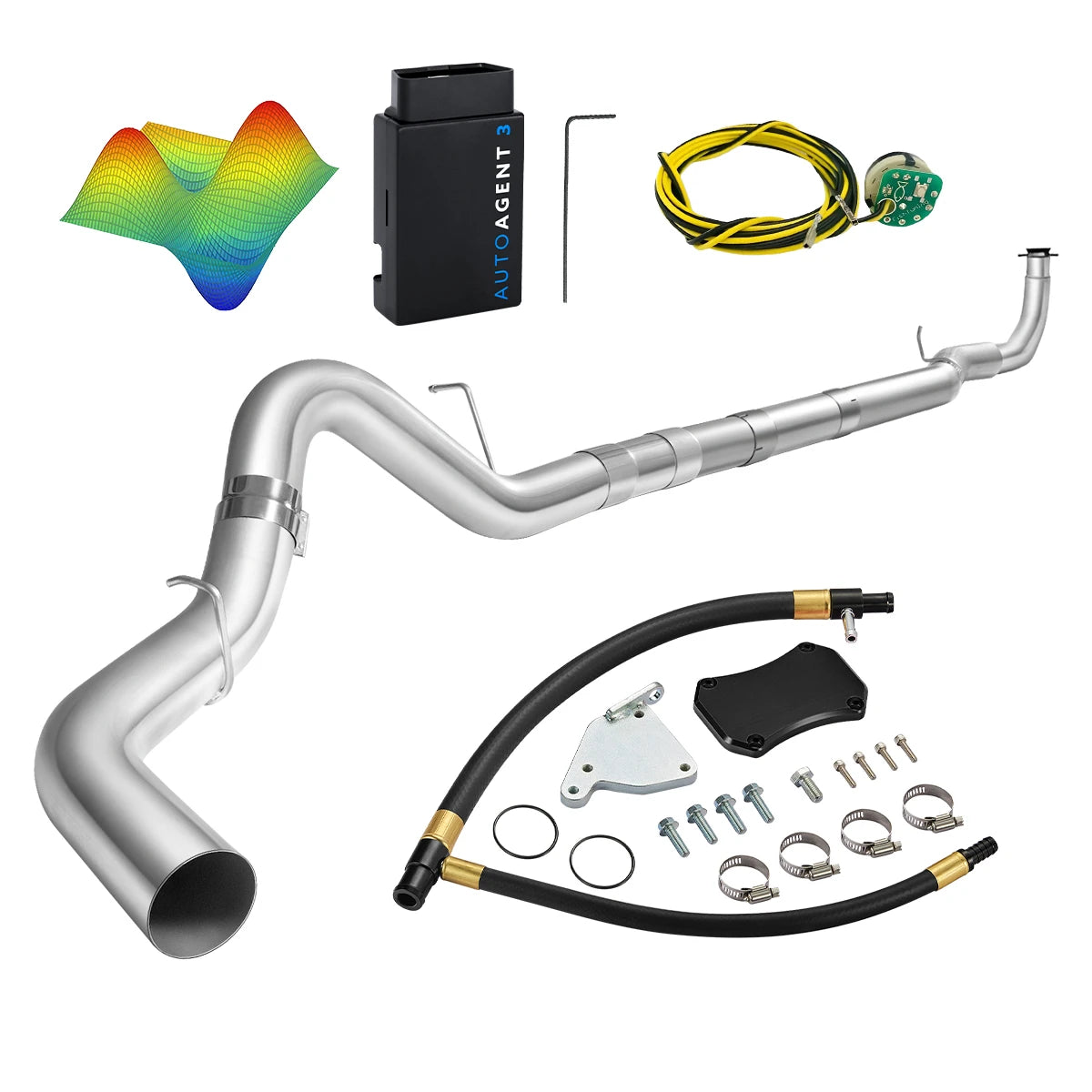 EZ LYNK Auto Agent 3 DPF/EGR All-in-One Delete Kit for 2011-2016 6.6L Duramax LML