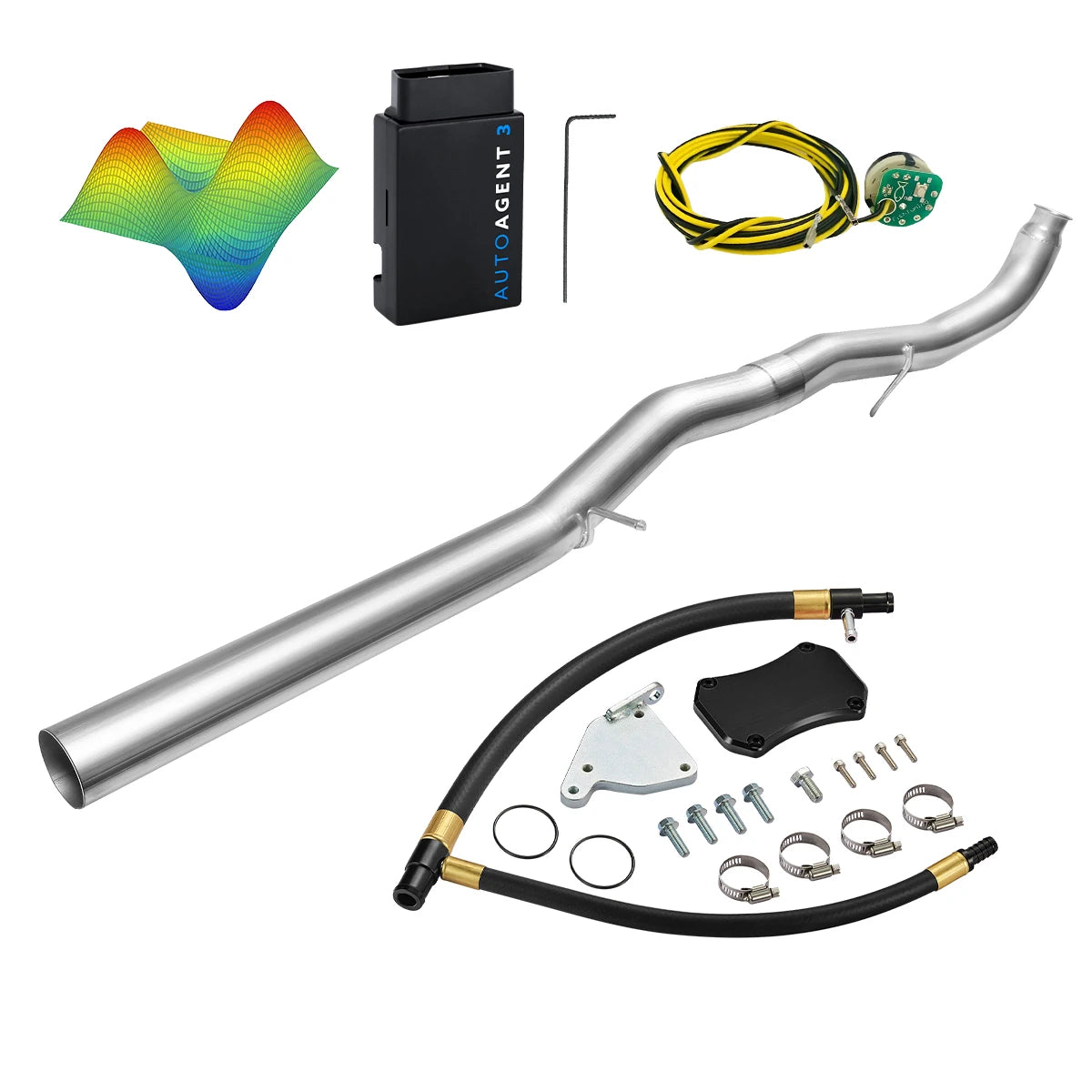 EZ LYNK Auto Agent 3 DPF/EGR All-in-One Delete Kit for 2011-2016 6.6L Duramax LML