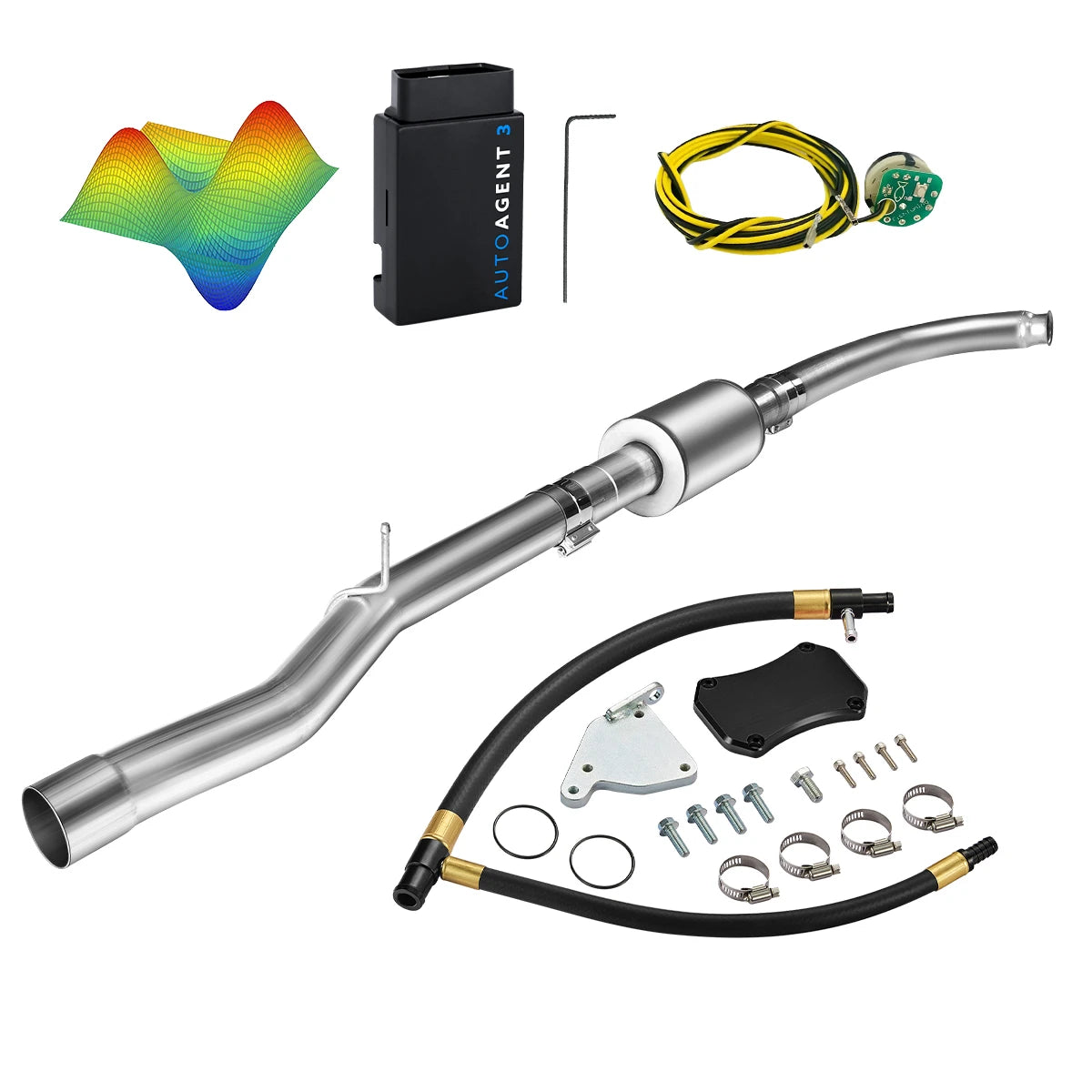 EZ LYNK Auto Agent 3 DPF/EGR All-in-One Delete Kit for 2011-2016 6.6L Duramax LML