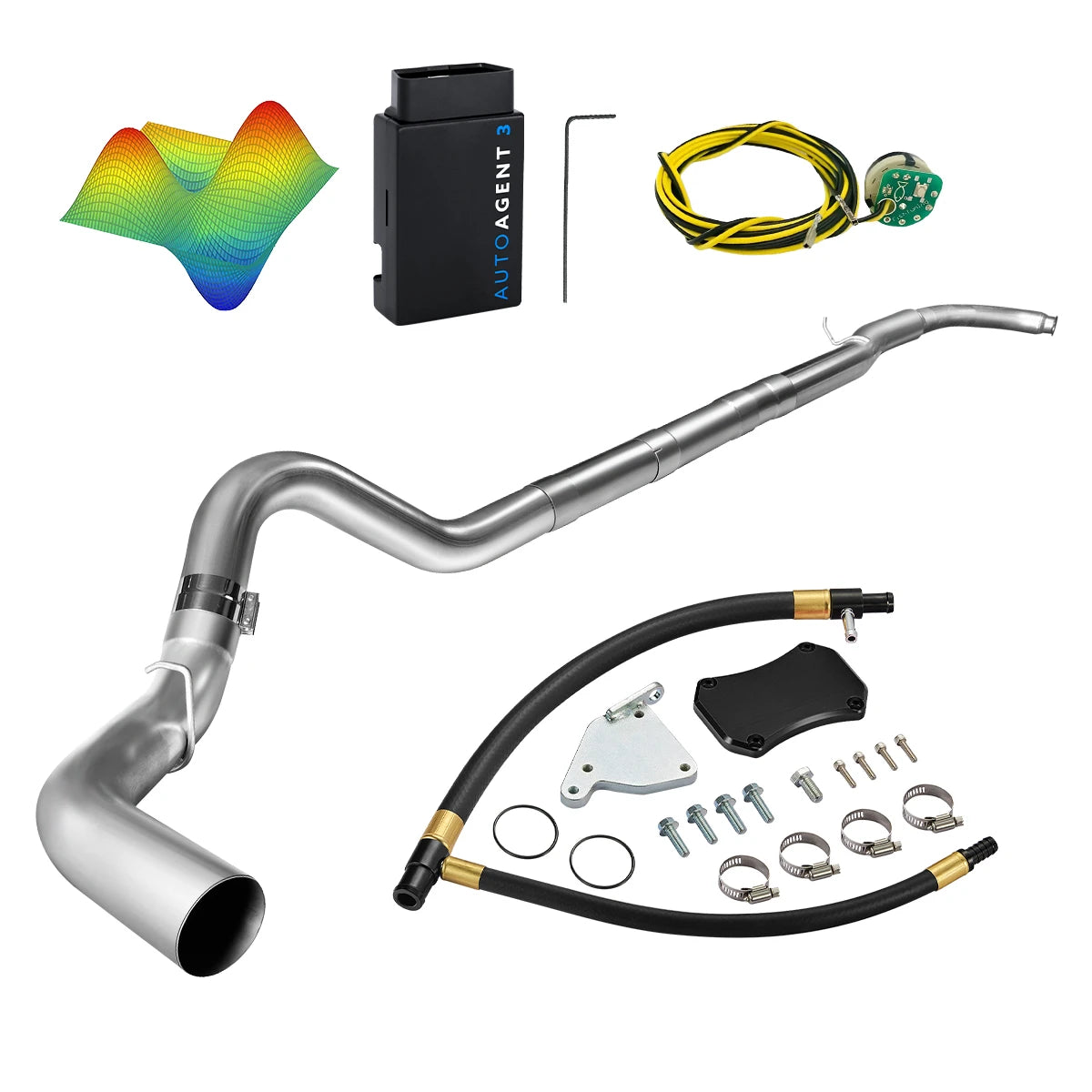 EZ LYNK Auto Agent 3 DPF/EGR All-in-One Delete Kit for 2011-2016 6.6L Duramax LML