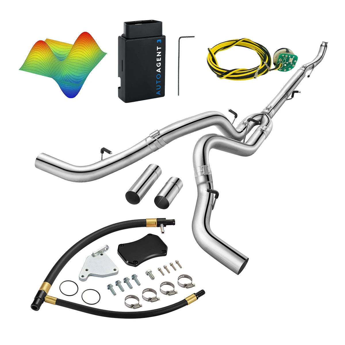 EZ LYNK Auto Agent 3 DPF/EGR All-in-One Delete Kit for 2011-2016 6.6L Duramax LML