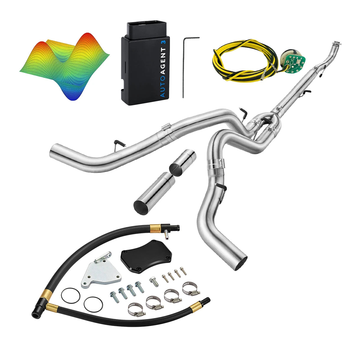 EZ LYNK Auto Agent 3 DPF/EGR All-in-One Delete Kit for 2011-2016 6.6L Duramax LML