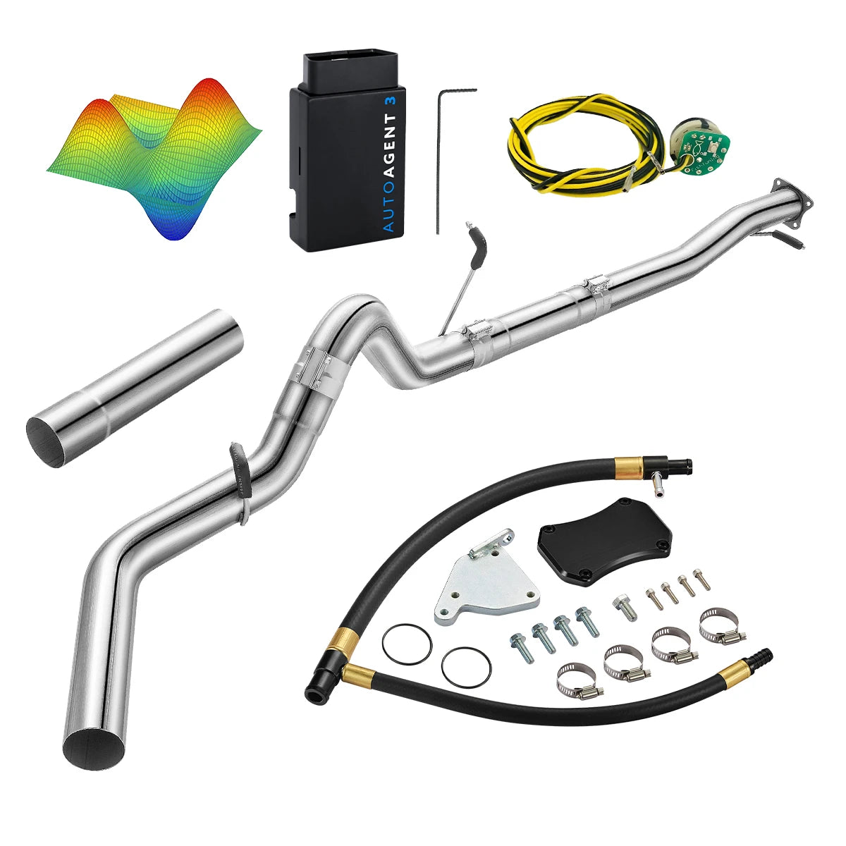 EZ LYNK Auto Agent 3 DPF/EGR All-in-One Delete Kit for 2011-2016 6.6L Duramax LML