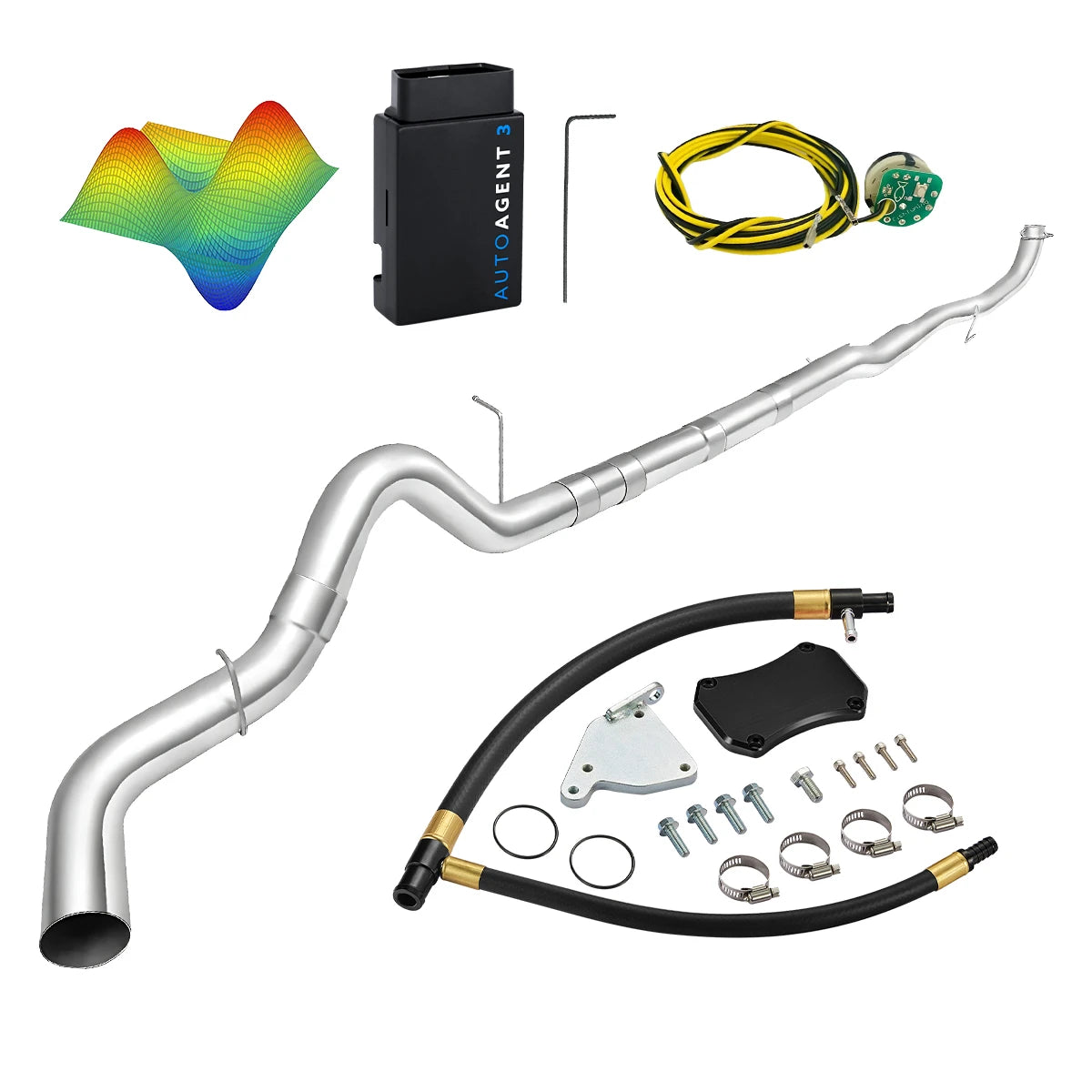 EZ LYNK Auto Agent 3 DPF/EGR All-in-One Delete Kit for 2011-2016 6.6L Duramax LML