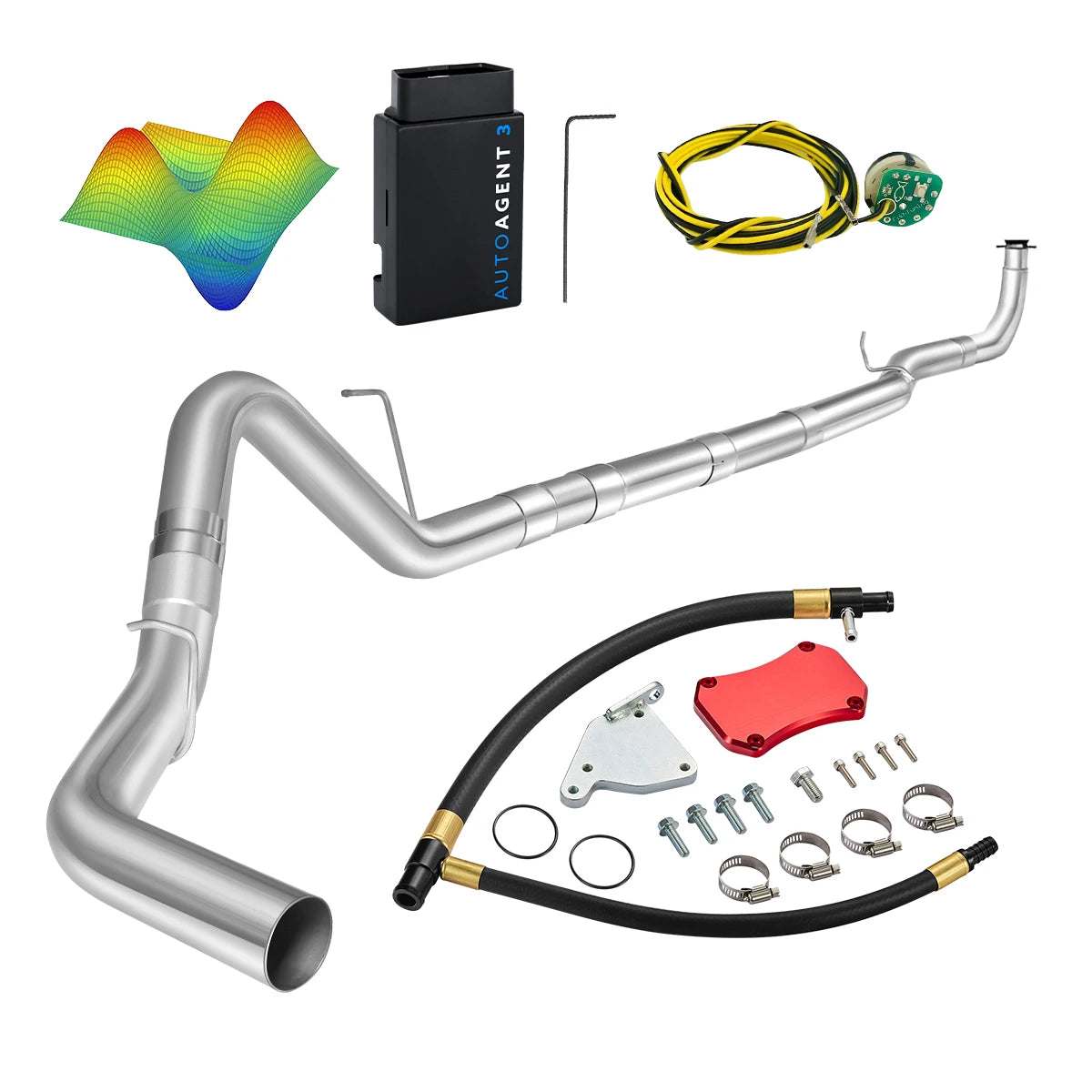 EZ LYNK Auto Agent 3 DPF/EGR All-in-One Delete Kit for 2011-2016 6.6L Duramax LML