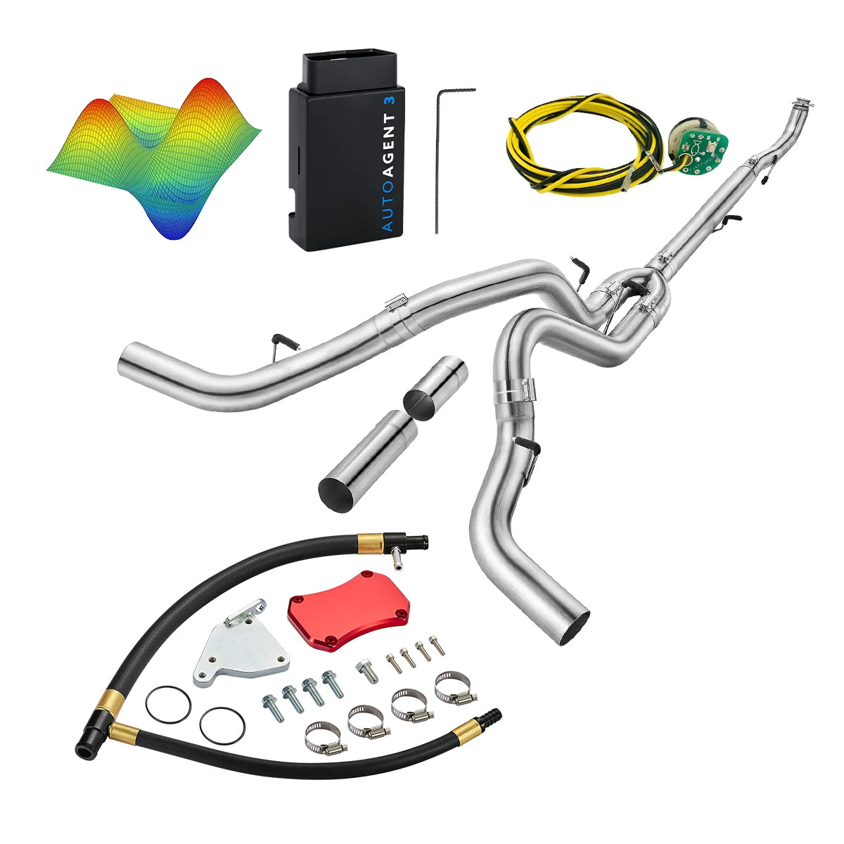 EZ LYNK Auto Agent 3 DPF/EGR All-in-One Delete Kit for 2011-2016 6.6L Duramax LML