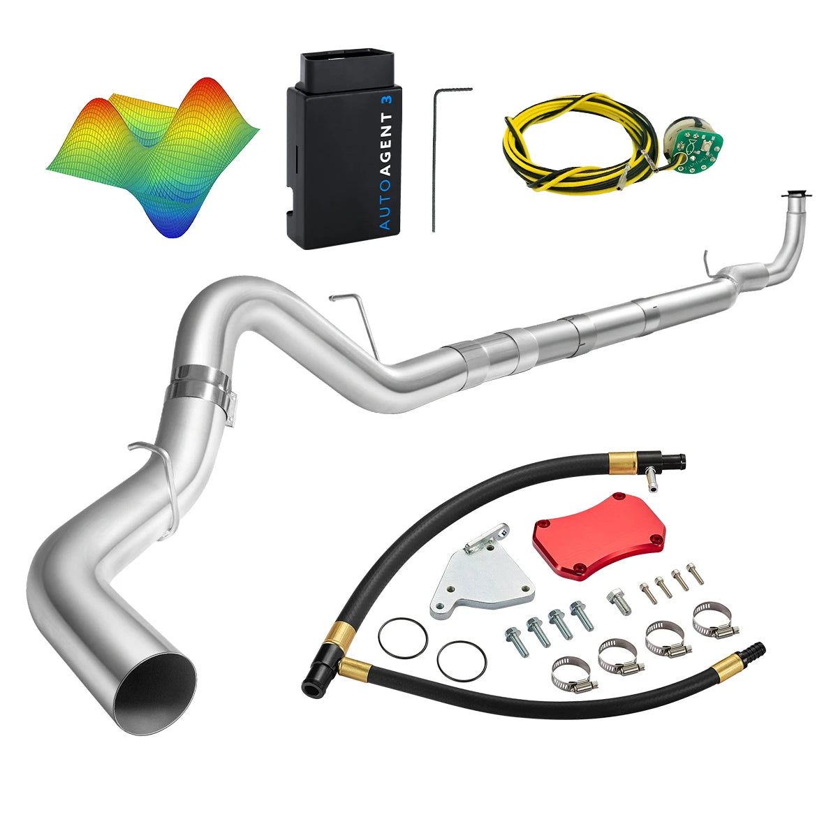 EZ LYNK Auto Agent 3 DPF/EGR All-in-One Delete Kit for 2011-2016 6.6L Duramax LML