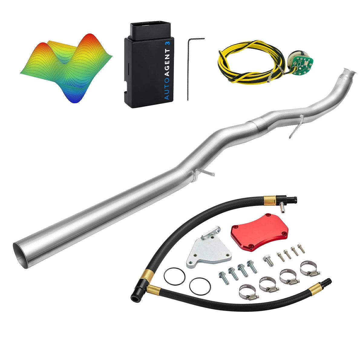 EZ LYNK Auto Agent 3 DPF/EGR All-in-One Delete Kit for 2011-2016 6.6L Duramax LML