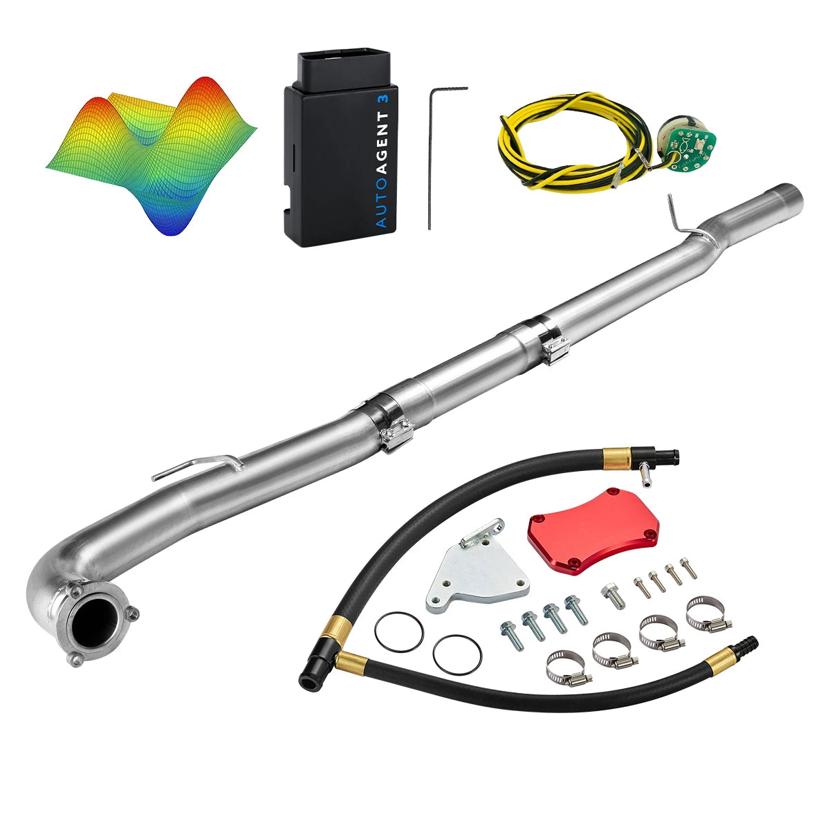 EZ LYNK Auto Agent 3 DPF/EGR All-in-One Delete Kit for 2011-2016 6.6L Duramax LML