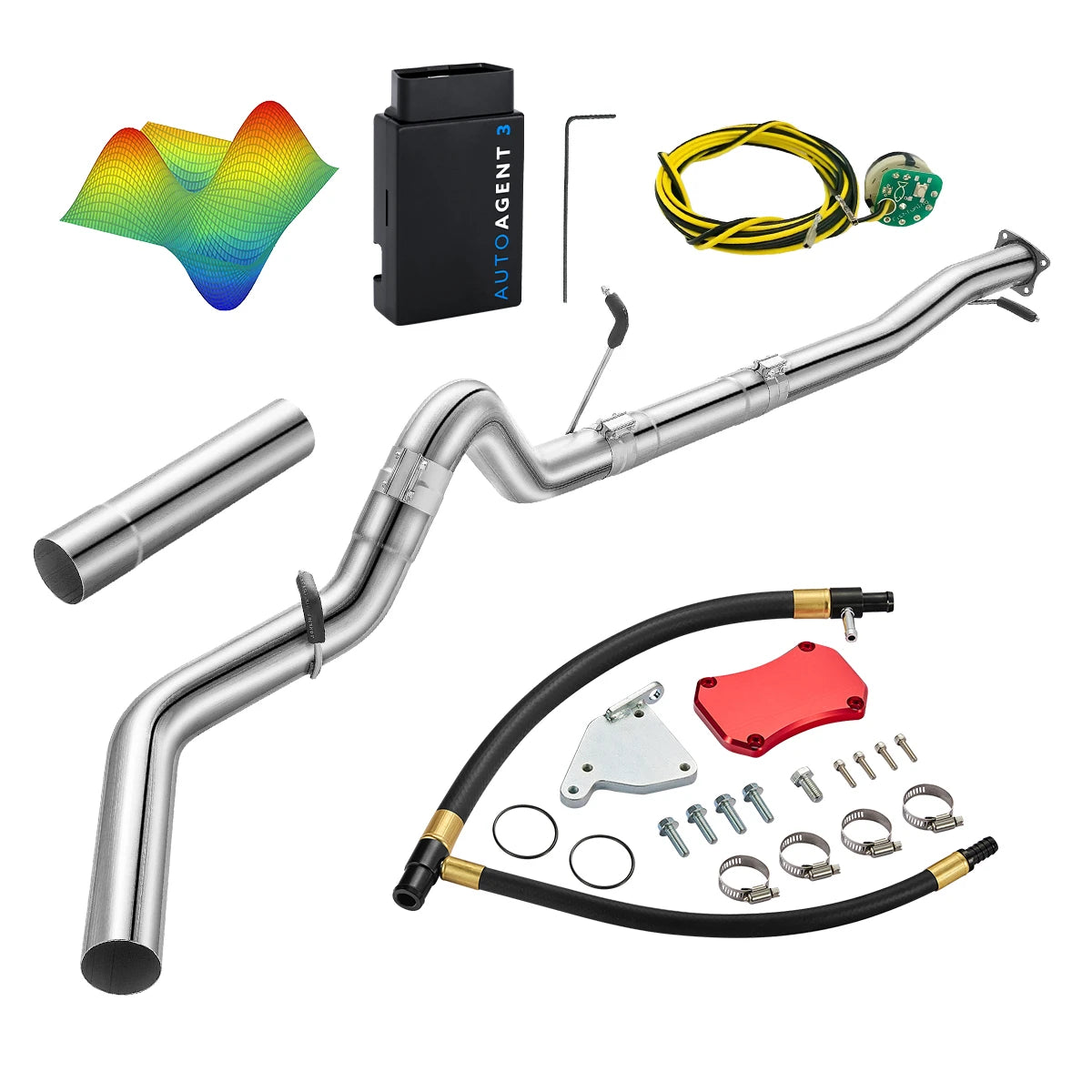EZ LYNK Auto Agent 3 DPF/EGR All-in-One Delete Kit for 2011-2016 6.6L Duramax LML