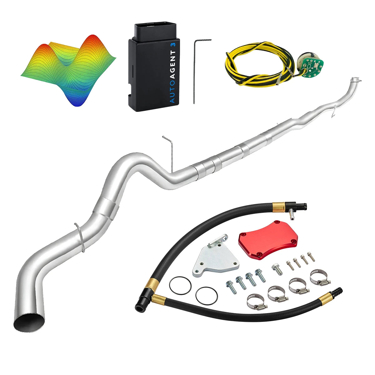 EZ LYNK Auto Agent 3 DPF/EGR All-in-One Delete Kit for 2011-2016 6.6L Duramax LML