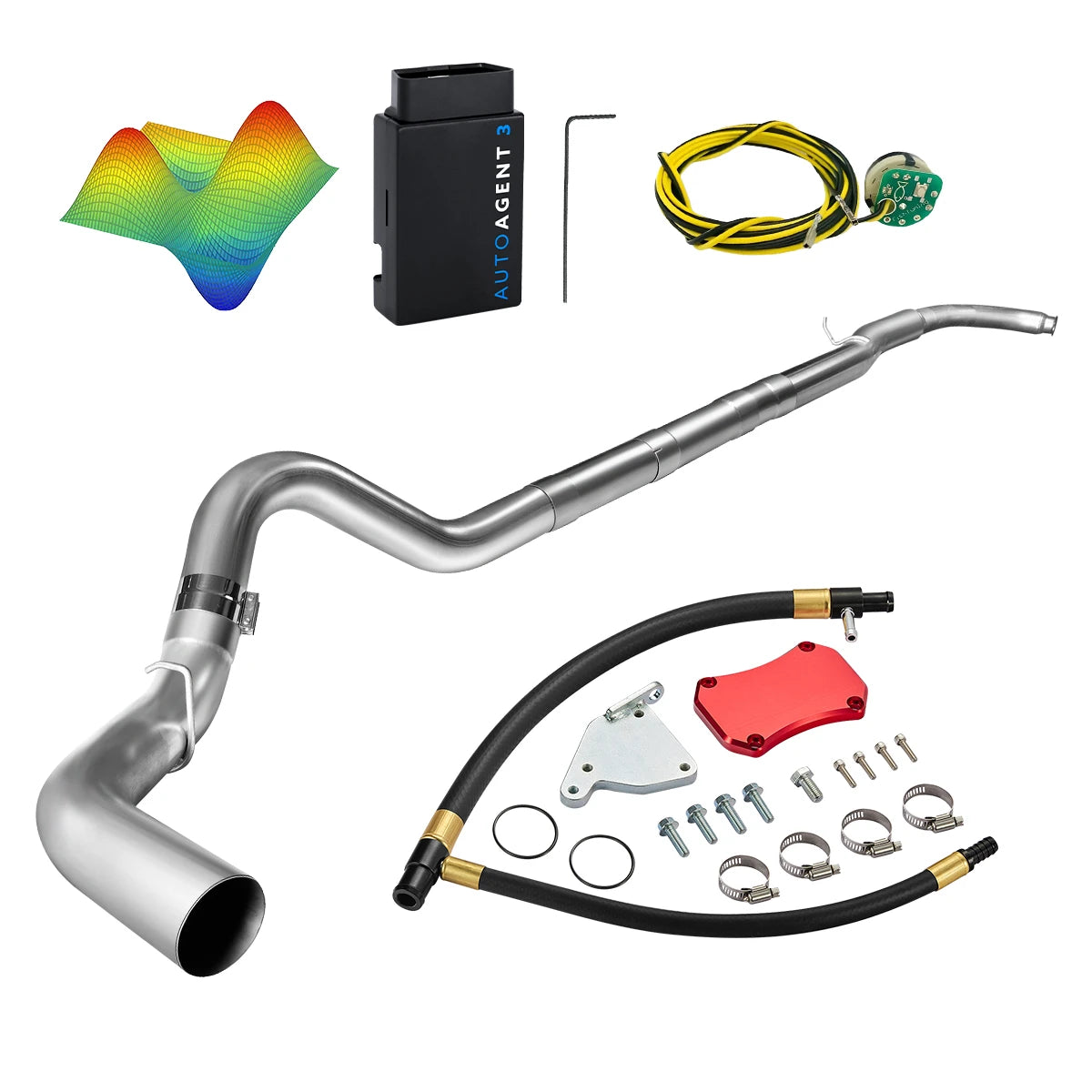 EZ LYNK Auto Agent 3 DPF/EGR All-in-One Delete Kit for 2011-2016 6.6L Duramax LML