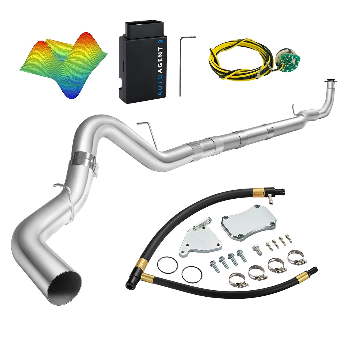 EZ LYNK Auto Agent 3 DPF/EGR All-in-One Delete Kit for 2011-2016 6.6L Duramax LML