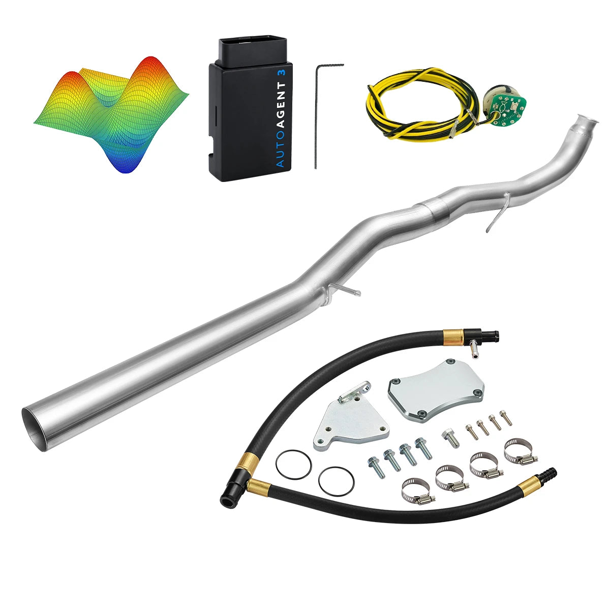 EZ LYNK Auto Agent 3 DPF/EGR All-in-One Delete Kit for 2011-2016 6.6L Duramax LML