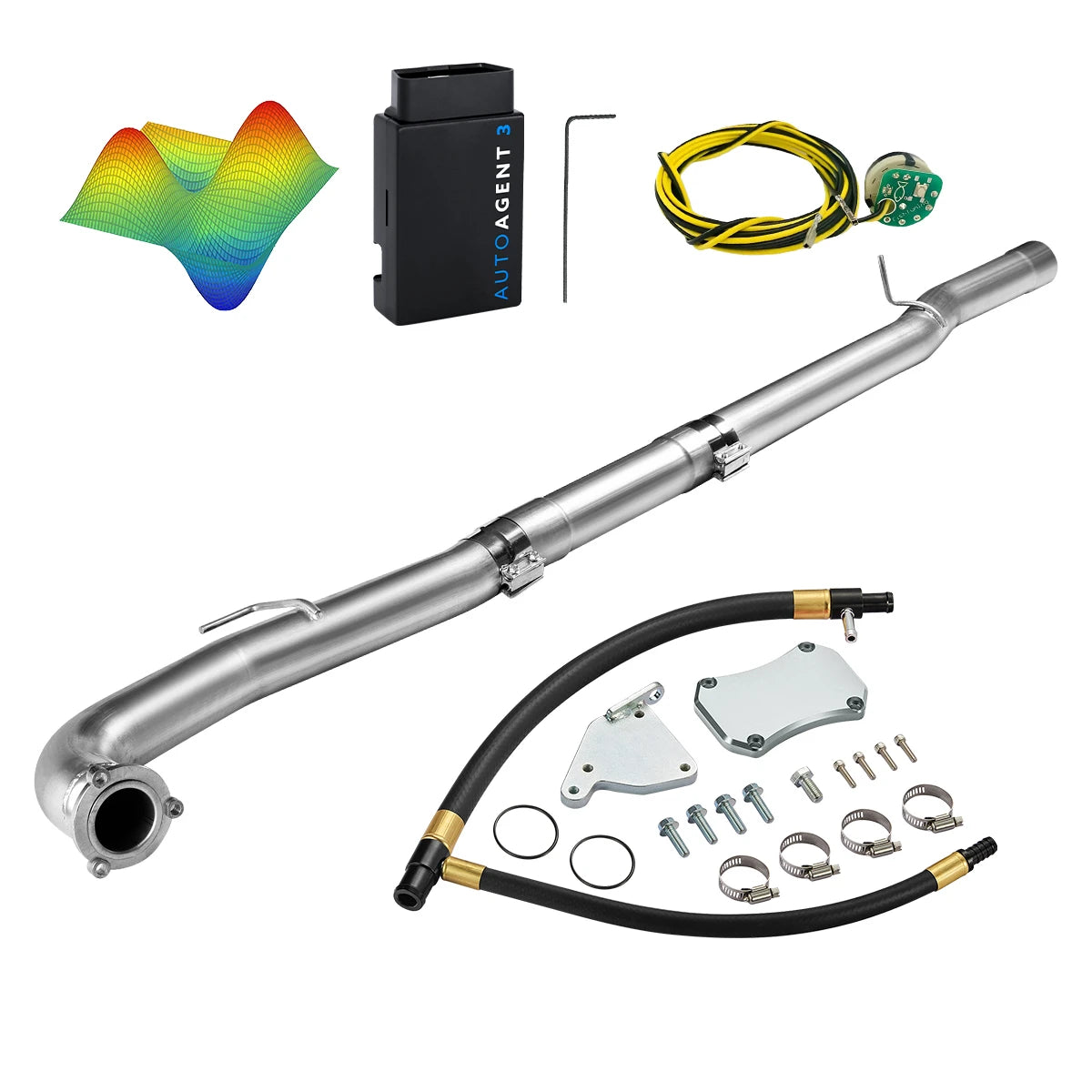 EZ LYNK Auto Agent 3 DPF/EGR All-in-One Delete Kit for 2011-2016 6.6L Duramax LML
