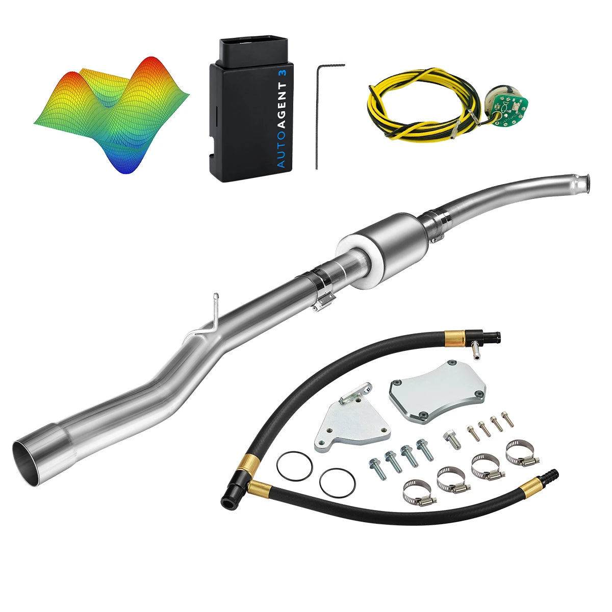 EZ LYNK Auto Agent 3 DPF/EGR All-in-One Delete Kit for 2011-2016 6.6L Duramax LML