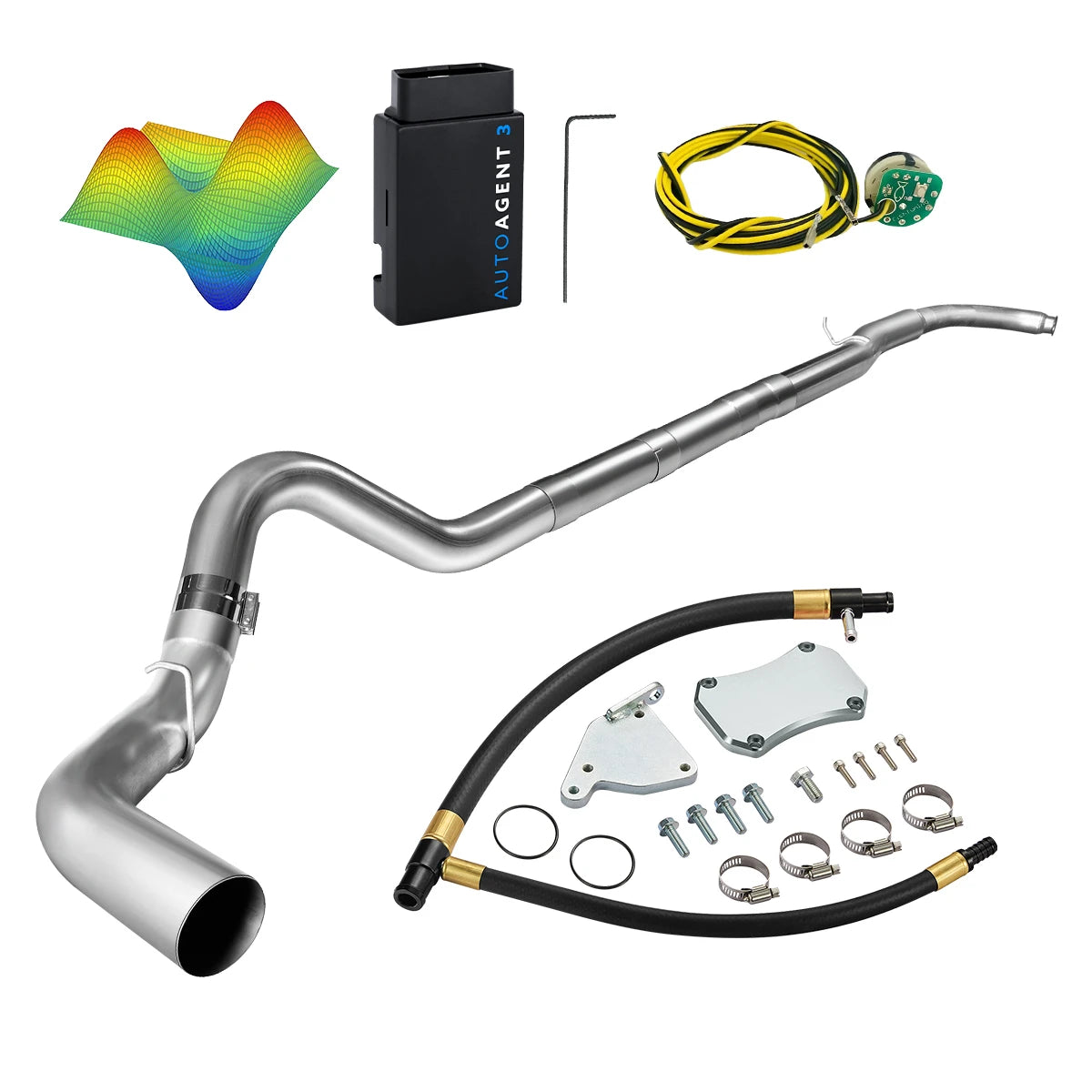 EZ LYNK Auto Agent 3 DPF/EGR All-in-One Delete Kit for 2011-2016 6.6L Duramax LML