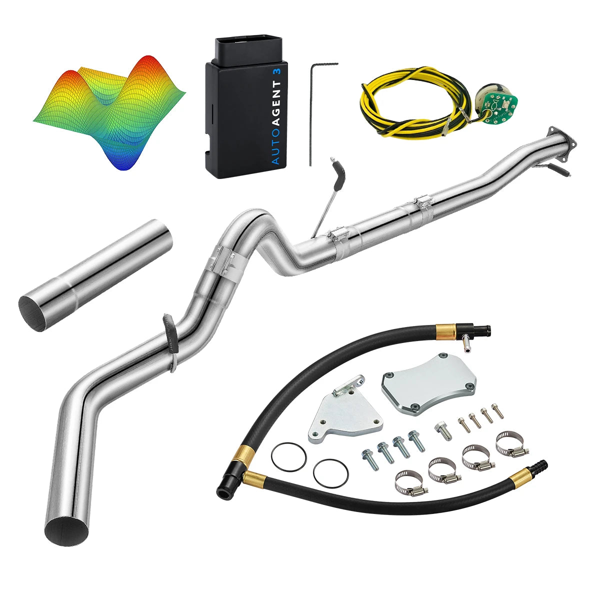EZ LYNK Auto Agent 3 DPF/EGR All-in-One Delete Kit for 2011-2016 6.6L Duramax LML