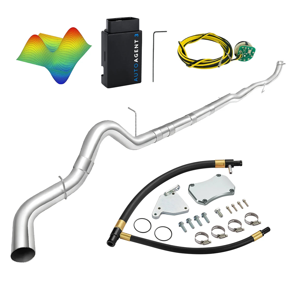 EZ LYNK Auto Agent 3 DPF/EGR All-in-One Delete Kit for 2011-2016 6.6L Duramax LML