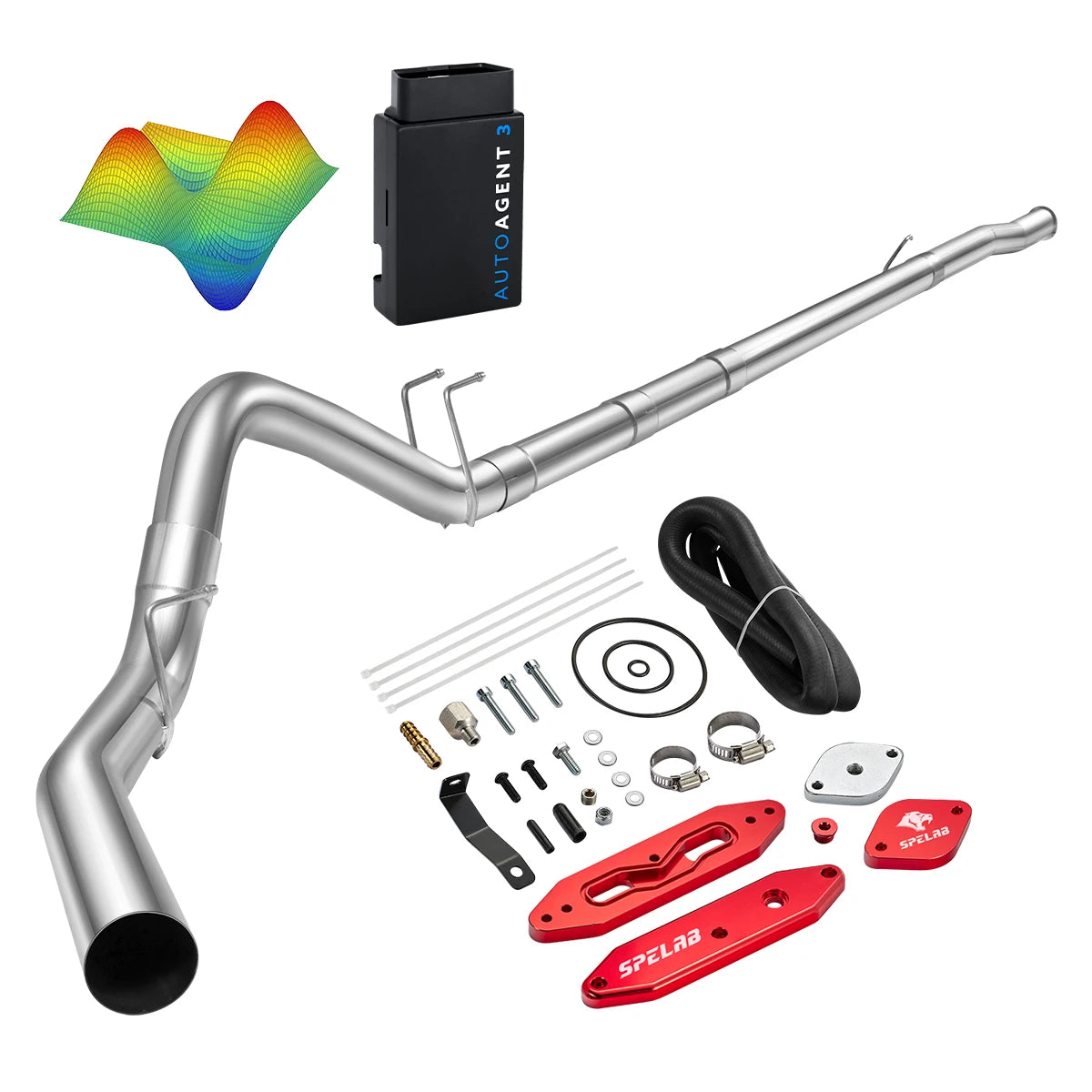 EZ LYNK Auto Agent 3 DPF/EGR All-in-One Delete Kit for 2011-2019 Ford 6.7L Powerstroke F250 F350 F450