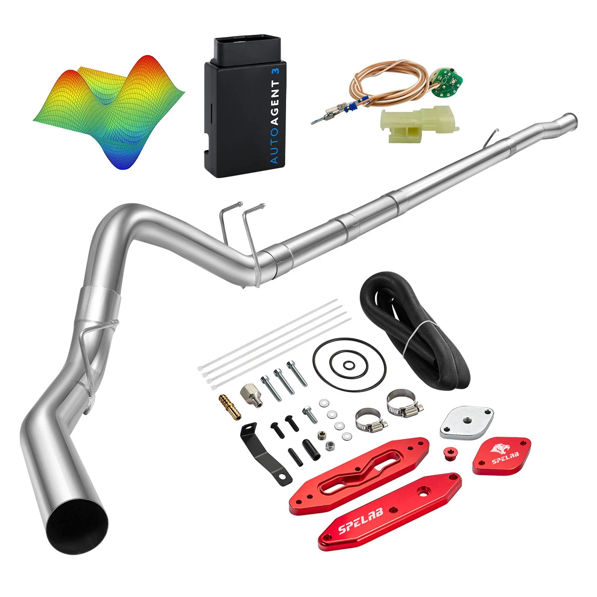 EZ LYNK Auto Agent 3 DPF/EGR All-in-One Delete Kit for 2011-2019 Ford 6.7L Powerstroke F250 F350 F450