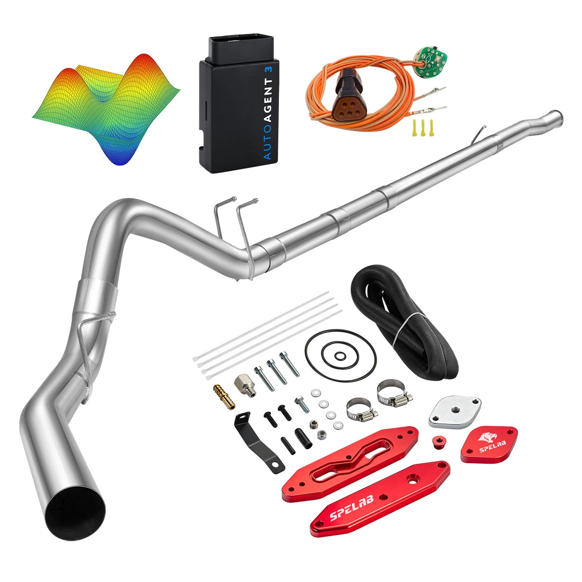 EZ LYNK Auto Agent 3 DPF/EGR All-in-One Delete Kit for 2011-2019 Ford 6.7L Powerstroke F250 F350 F450