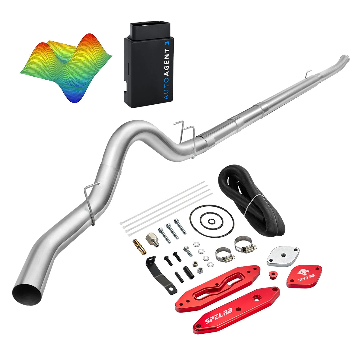 EZ LYNK Auto Agent 3 DPF/EGR All-in-One Delete Kit for 2011-2019 Ford 6.7L Powerstroke F250 F350 F450
