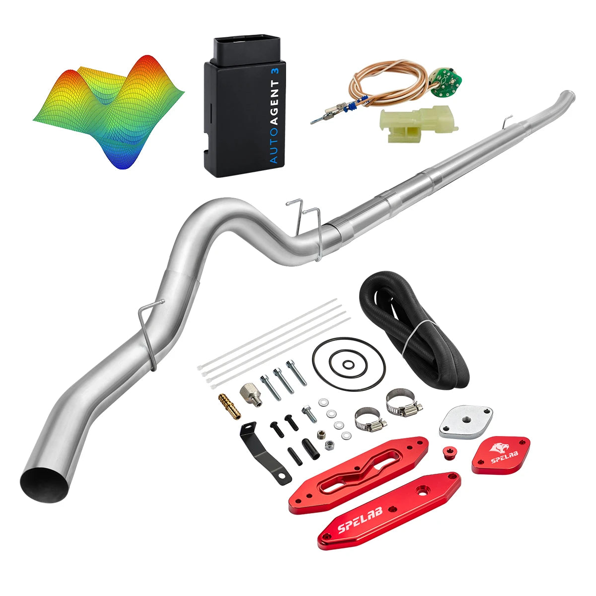 EZ LYNK Auto Agent 3 DPF/EGR All-in-One Delete Kit for 2011-2019 Ford 6.7L Powerstroke F250 F350 F450