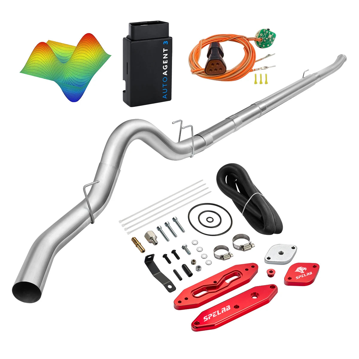 EZ LYNK Auto Agent 3 DPF/EGR All-in-One Delete Kit for 2011-2019 Ford 6.7L Powerstroke F250 F350 F450