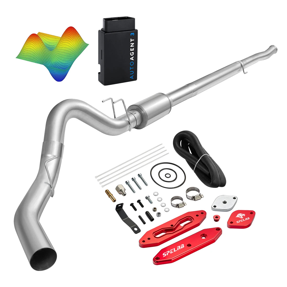 EZ LYNK Auto Agent 3 DPF/EGR All-in-One Delete Kit for 2011-2019 Ford 6.7L Powerstroke F250 F350 F450