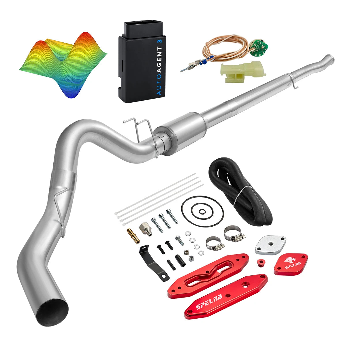 EZ LYNK Auto Agent 3 DPF/EGR All-in-One Delete Kit for 2011-2019 Ford 6.7L Powerstroke F250 F350 F450