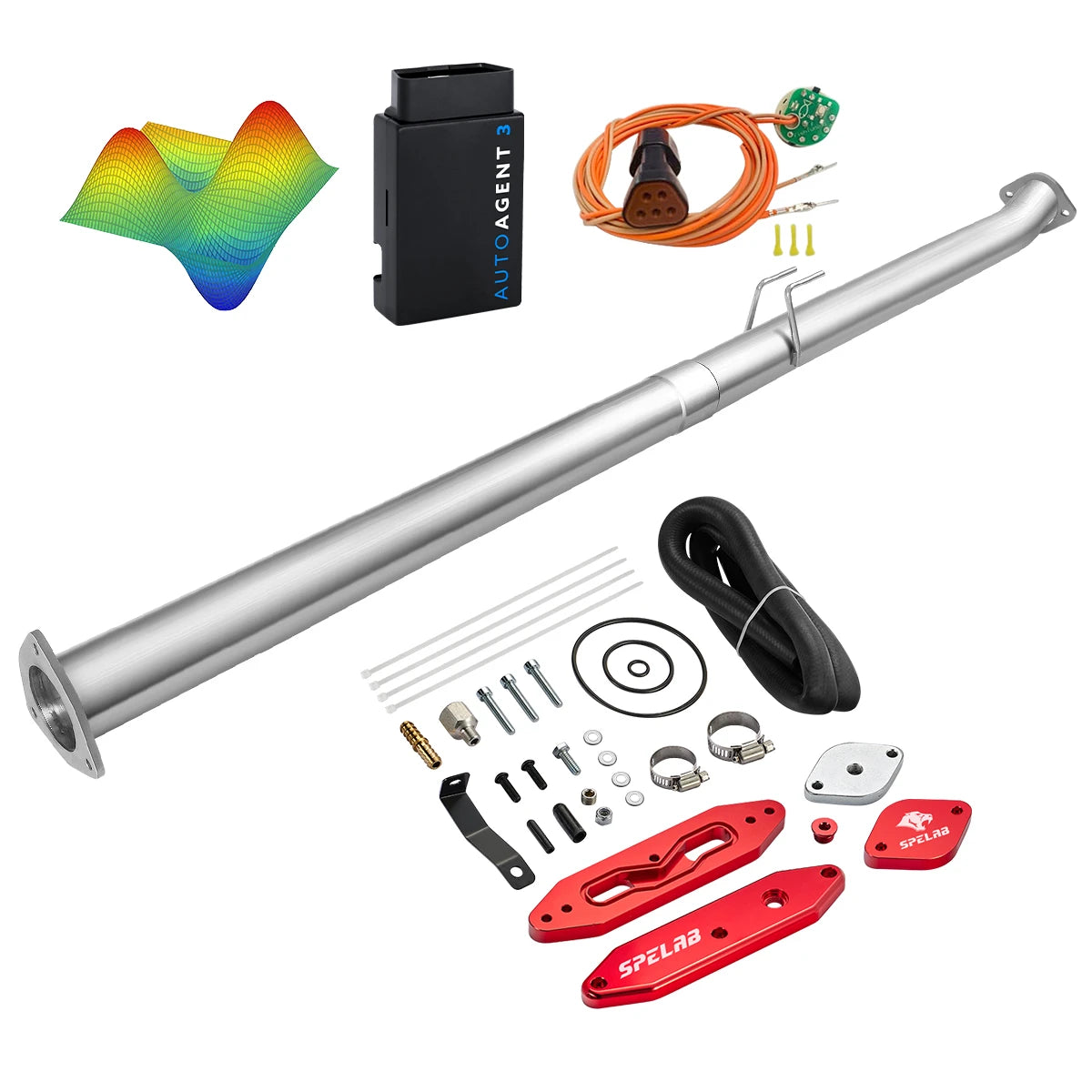 EZ LYNK Auto Agent 3 DPF/EGR All-in-One Delete Kit for 2011-2019 Ford 6.7L Powerstroke F250 F350 F450