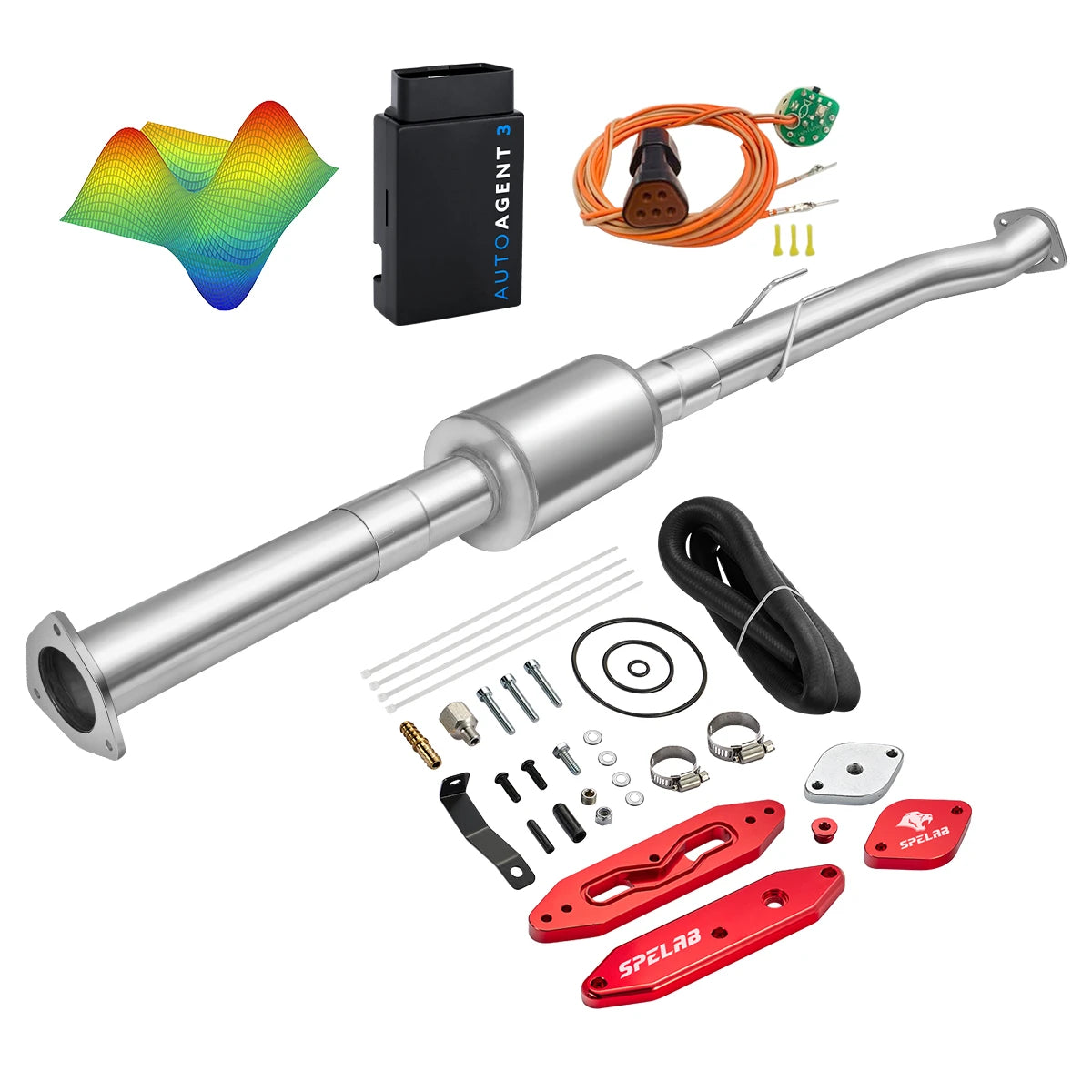EZ LYNK Auto Agent 3 DPF/EGR All-in-One Delete Kit for 2011-2019 Ford 6.7L Powerstroke F250 F350 F450