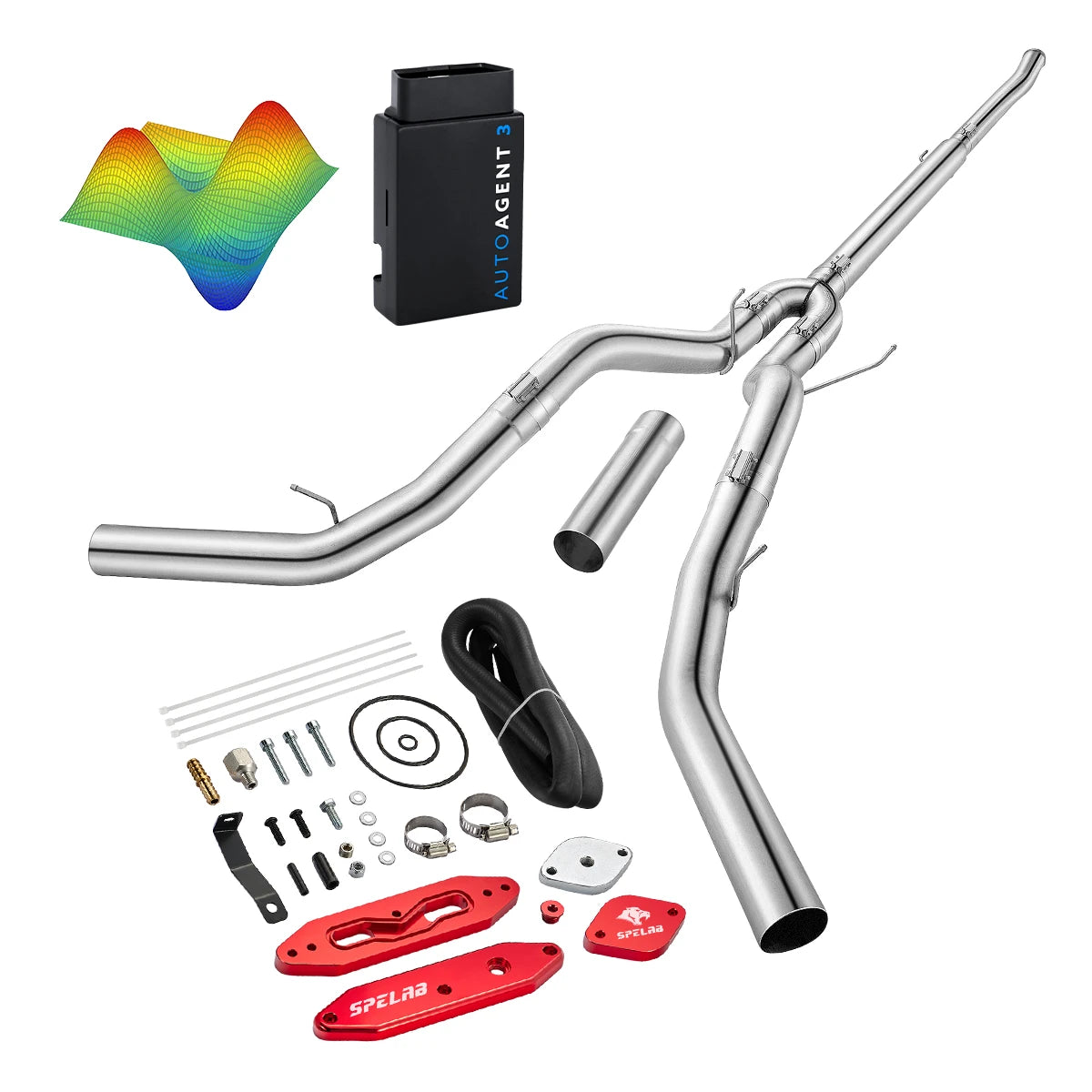 EZ LYNK Auto Agent 3 DPF/EGR All-in-One Delete Kit for 2011-2019 Ford 6.7L Powerstroke F250 F350 F450