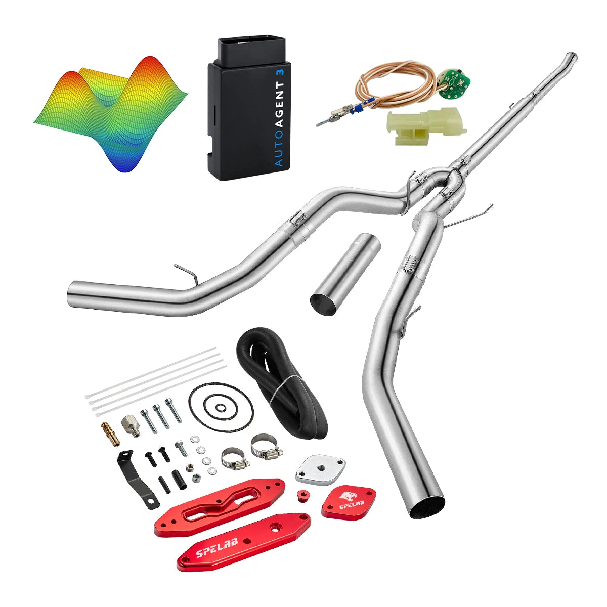 EZ LYNK Auto Agent 3 DPF/EGR All-in-One Delete Kit for 2011-2019 Ford 6.7L Powerstroke F250 F350 F450