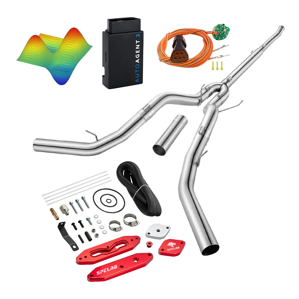 EZ LYNK Auto Agent 3 DPF/EGR All-in-One Delete Kit for 2011-2019 Ford 6.7L Powerstroke F250 F350 F450