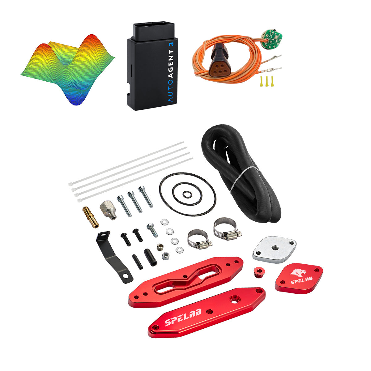 EZ LYNK Auto Agent 3 DPF/EGR All-in-One Delete Kit for 2011-2019 Ford 6.7L Powerstroke F250 F350 F450
