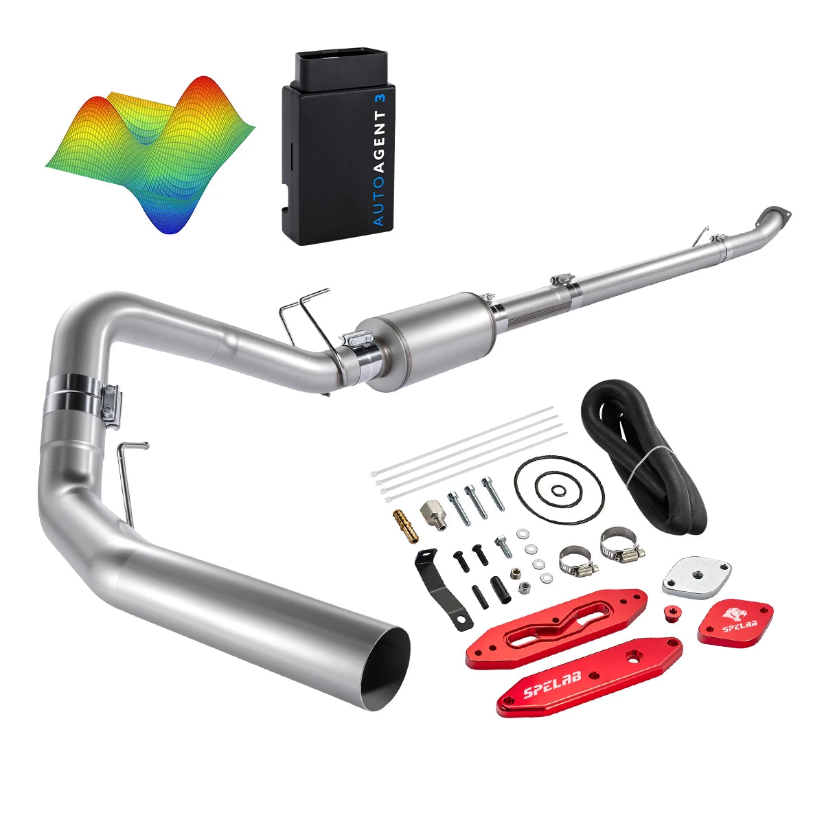 EZ LYNK Auto Agent 3 DPF/EGR All-in-One Delete Kit for 2011-2019 Ford 6.7L Powerstroke F250 F350 F450
