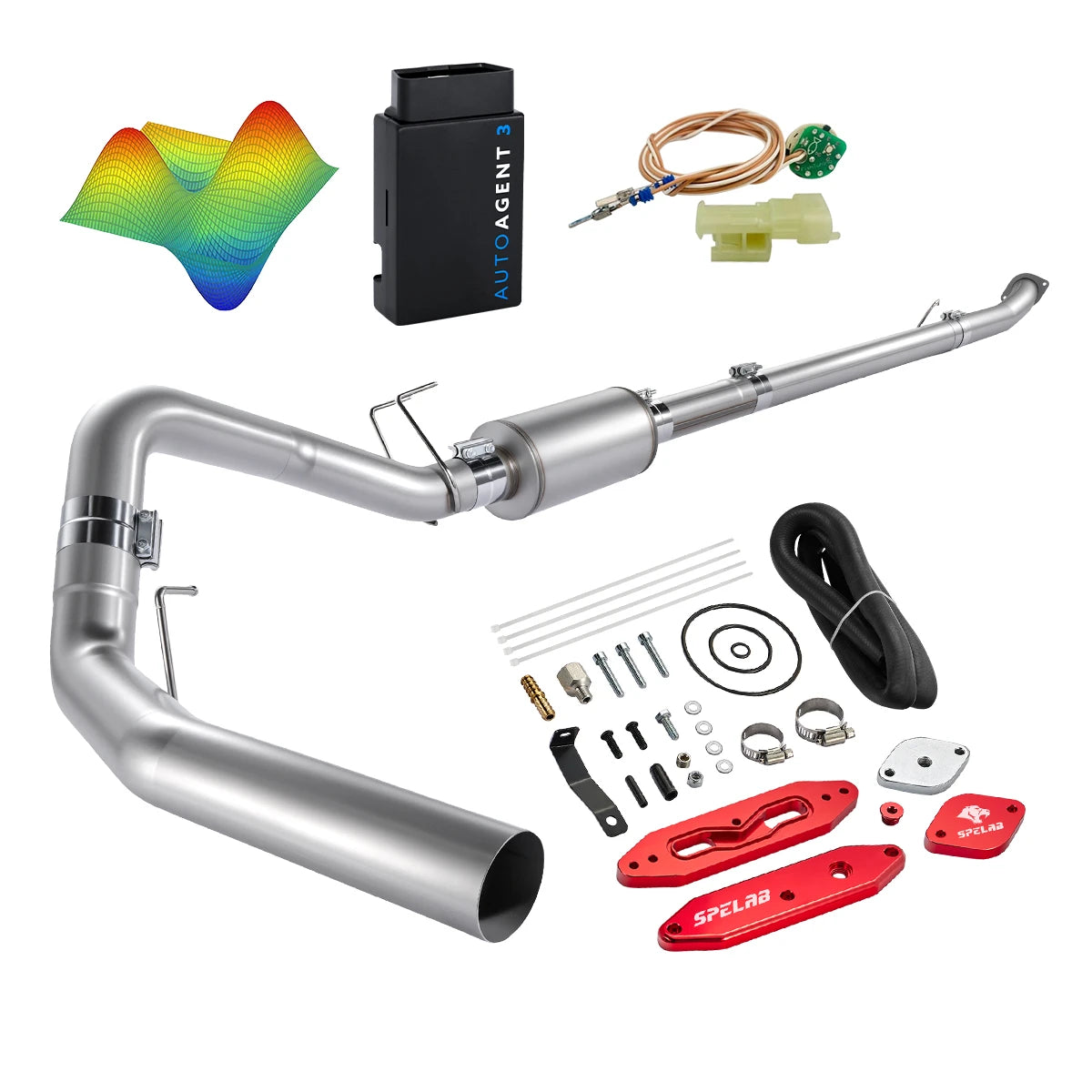 EZ LYNK Auto Agent 3 DPF/EGR All-in-One Delete Kit for 2011-2019 Ford 6.7L Powerstroke F250 F350 F450