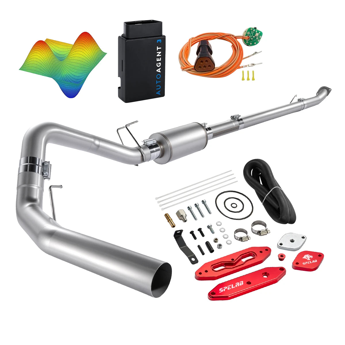 EZ LYNK Auto Agent 3 DPF/EGR All-in-One Delete Kit for 2011-2019 Ford 6.7L Powerstroke F250 F350 F450