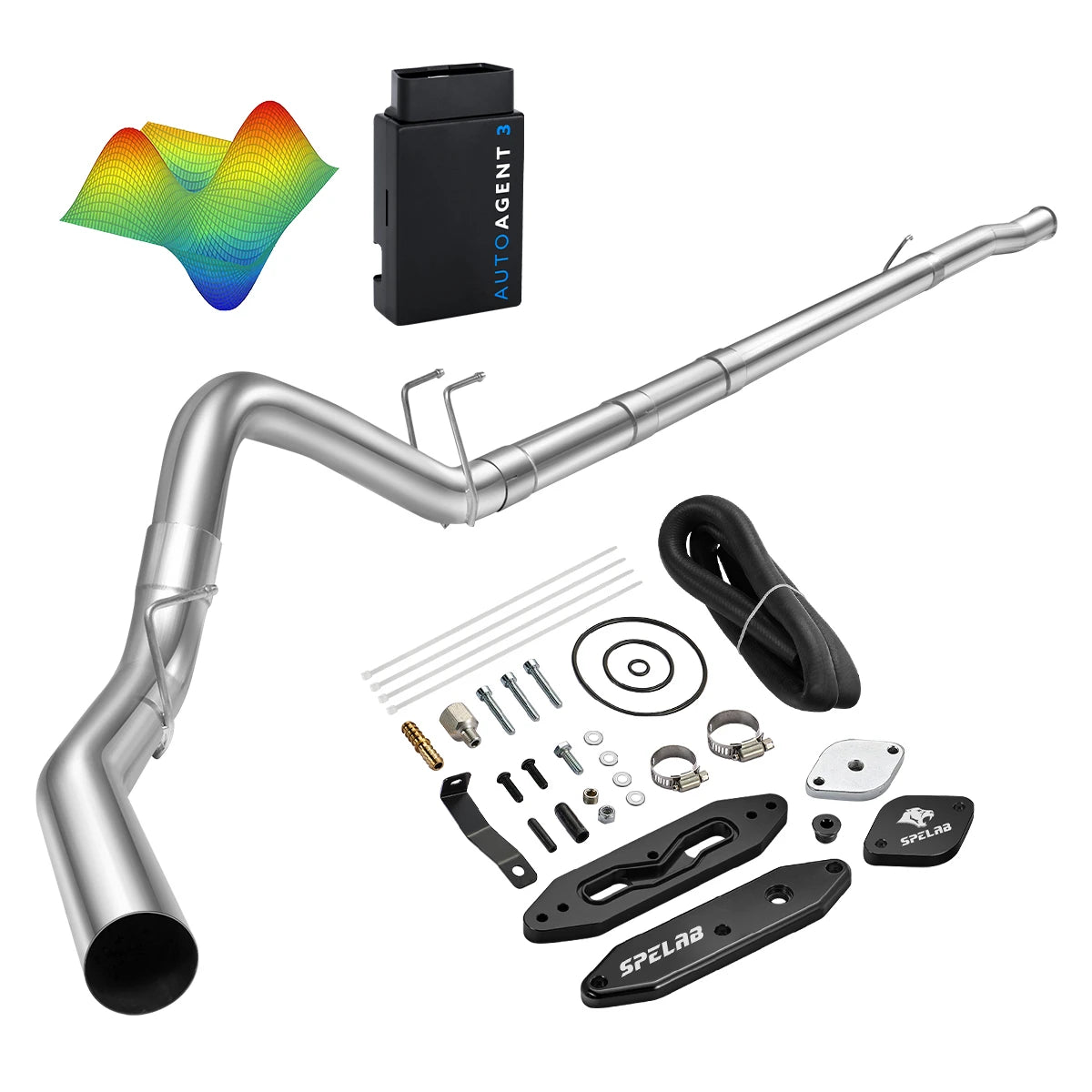 EZ LYNK Auto Agent 3 DPF/EGR All-in-One Delete Kit for 2011-2019 Ford 6.7L Powerstroke F250 F350 F450