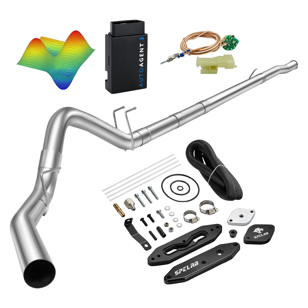EZ LYNK Auto Agent 3 DPF/EGR All-in-One Delete Kit for 2011-2019 Ford 6.7L Powerstroke F250 F350 F450