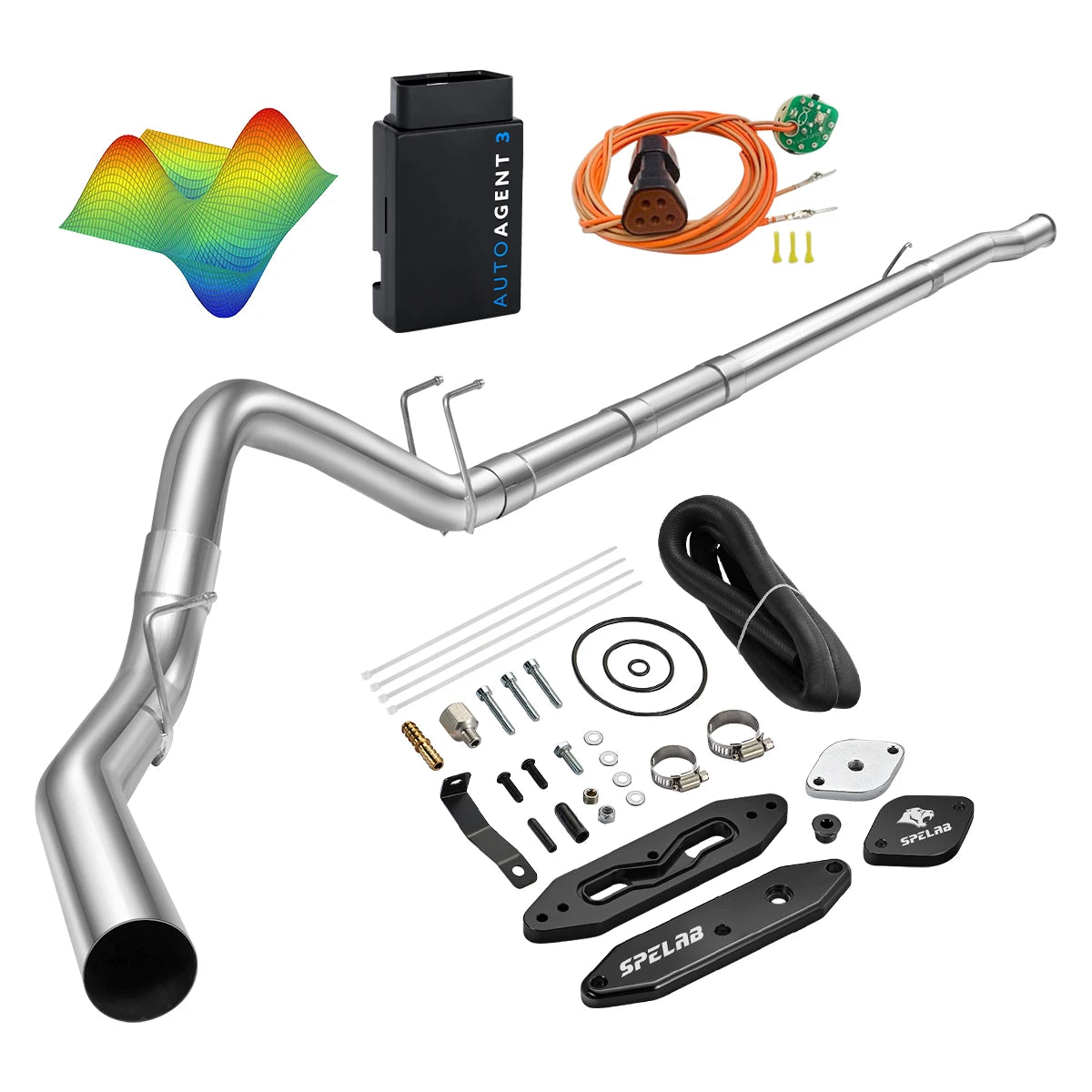EZ LYNK Auto Agent 3 DPF/EGR All-in-One Delete Kit for 2011-2019 Ford 6.7L Powerstroke F250 F350 F450
