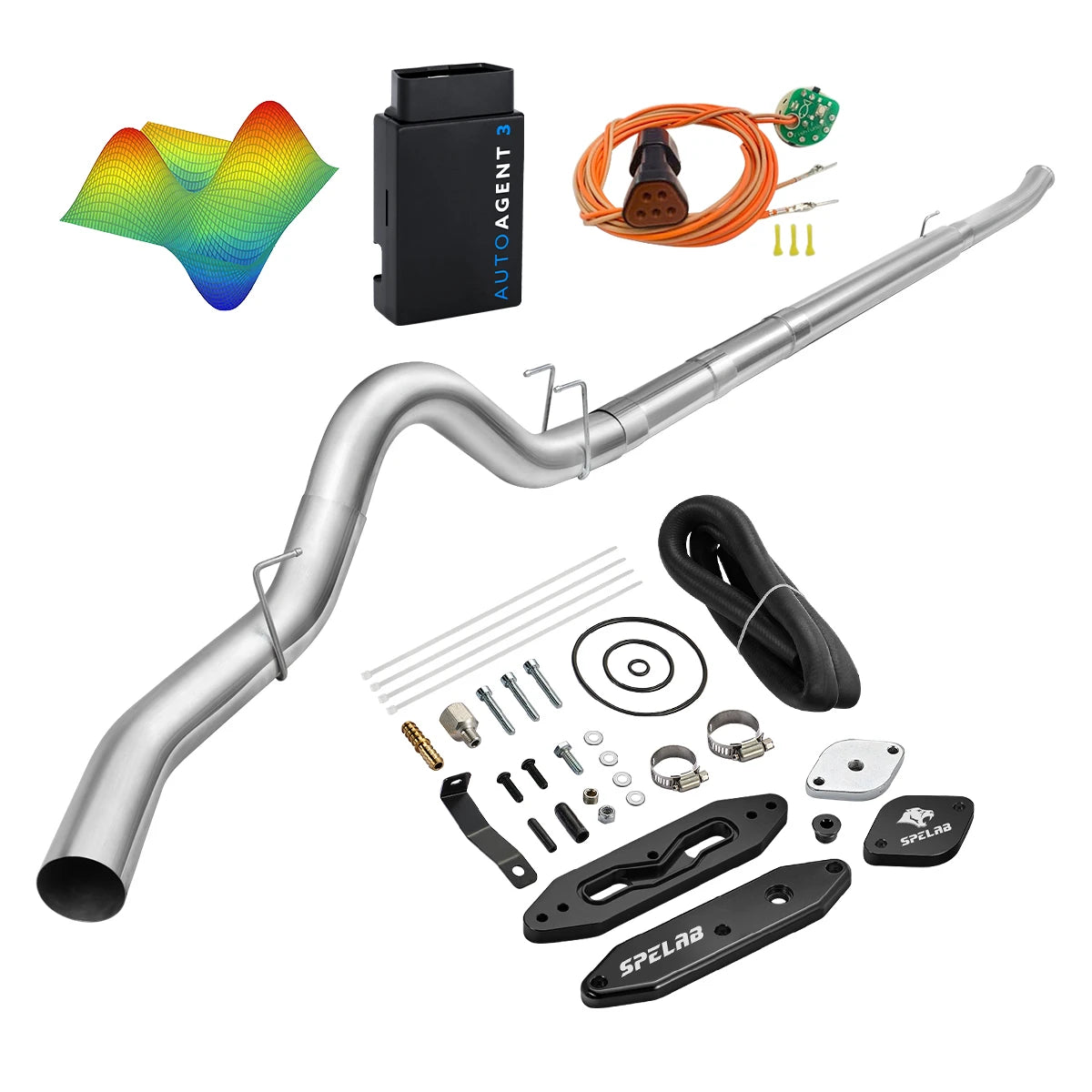 EZ LYNK Auto Agent 3 DPF/EGR All-in-One Delete Kit for 2011-2019 Ford 6.7L Powerstroke F250 F350 F450