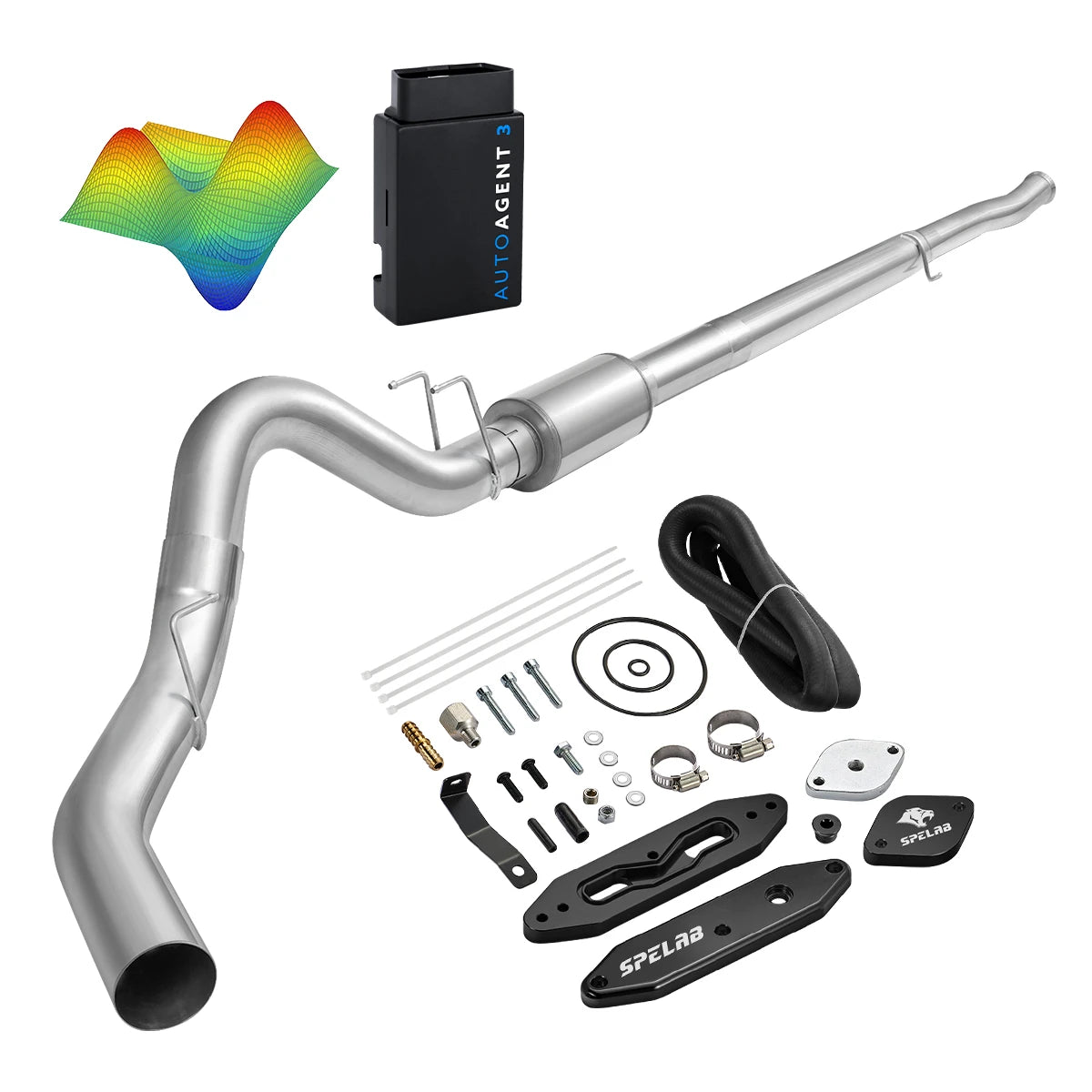 EZ LYNK Auto Agent 3 DPF/EGR All-in-One Delete Kit for 2011-2019 Ford 6.7L Powerstroke F250 F350 F450