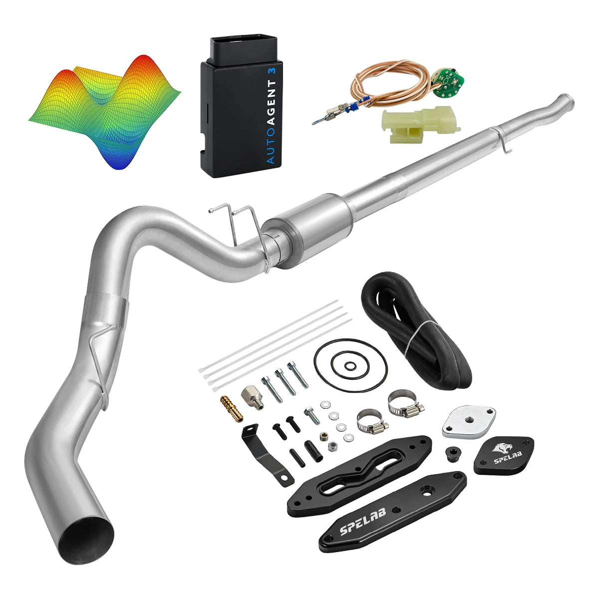 EZ LYNK Auto Agent 3 DPF/EGR All-in-One Delete Kit for 2011-2019 Ford 6.7L Powerstroke F250 F350 F450