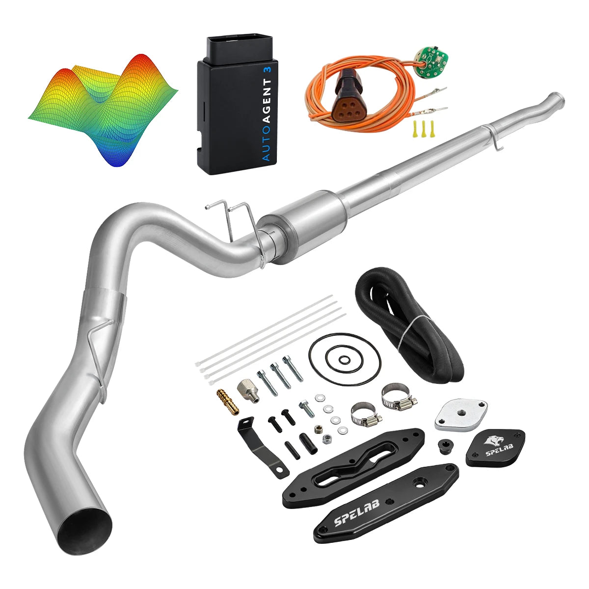 EZ LYNK Auto Agent 3 DPF/EGR All-in-One Delete Kit for 2011-2019 Ford 6.7L Powerstroke F250 F350 F450