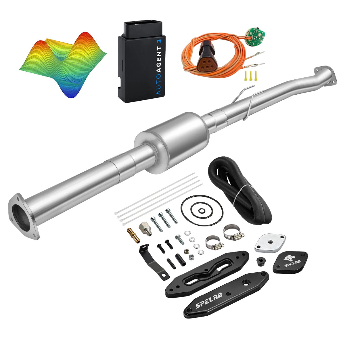 EZ LYNK Auto Agent 3 DPF/EGR All-in-One Delete Kit for 2011-2019 Ford 6.7L Powerstroke F250 F350 F450