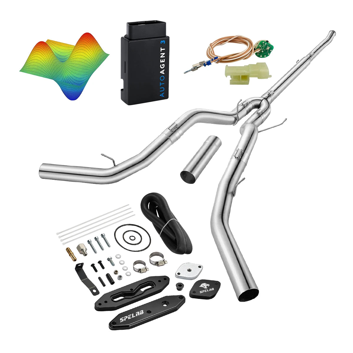 EZ LYNK Auto Agent 3 DPF/EGR All-in-One Delete Kit for 2011-2019 Ford 6.7L Powerstroke F250 F350 F450