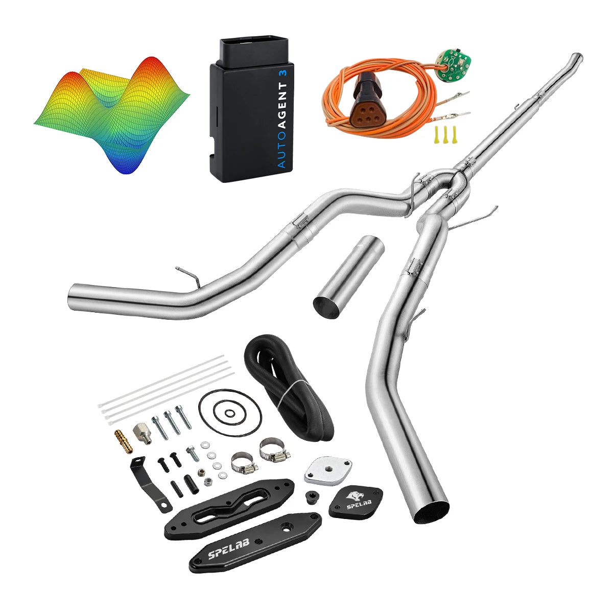 EZ LYNK Auto Agent 3 DPF/EGR All-in-One Delete Kit for 2011-2019 Ford 6.7L Powerstroke F250 F350 F450